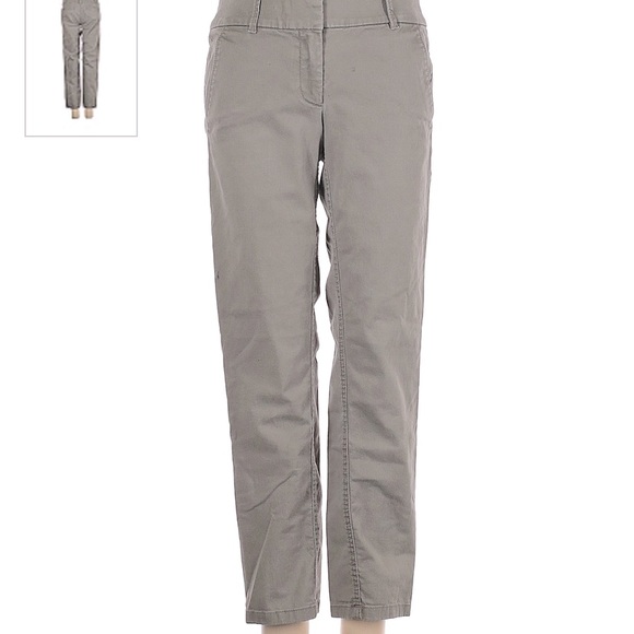 LOFT Gray Chino Capri - Picture 1 of 2